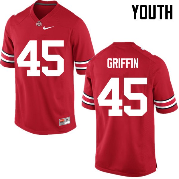 Ohio State Buckeyes #45 Archie Griffin Youth Alumni Jersey Red OSU54360